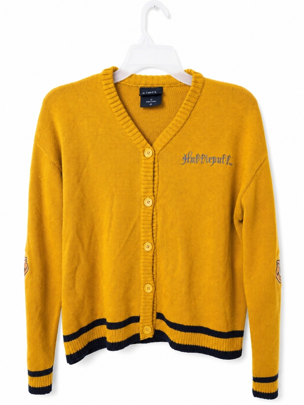Warner Bros. Harry Potter Mustard Yellow V-Neck Cardigan